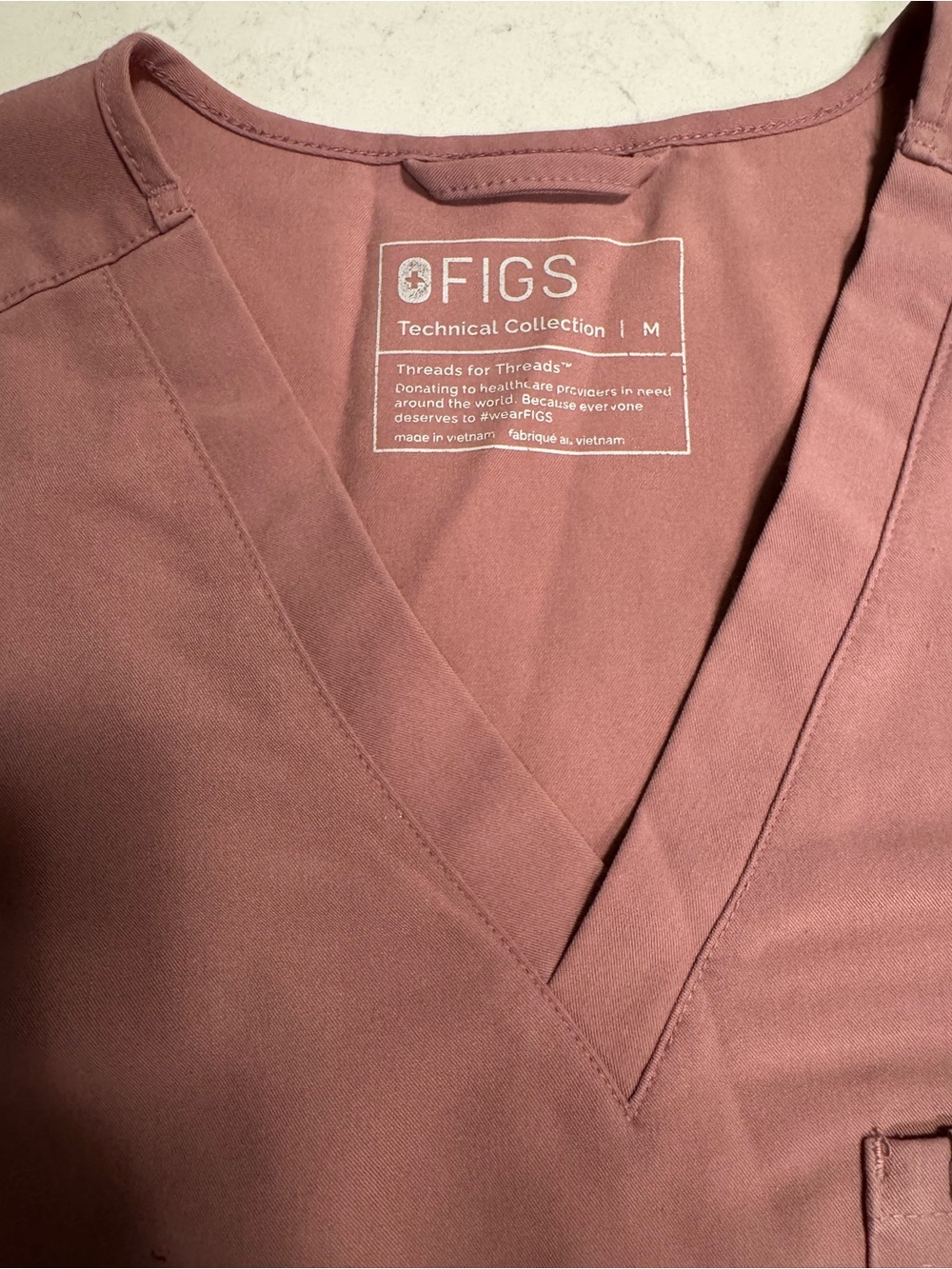 FIGS Scrub Set - Rose - Picture 3 of 3